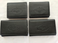 Designer Inspired Black Leather Wallets x4 $8 to $12 each