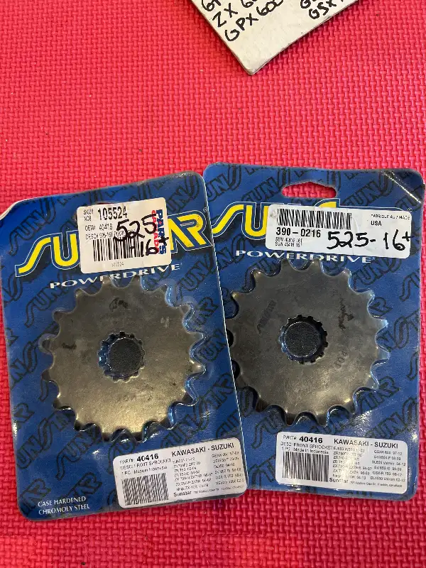 Suzuki Kawasaki front drive gear sprocket 525 Pitch 16 t 40416 in Other in Barrie - Image 7