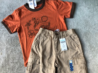70% OFF - BRAND NEW (with tags) - TSHIRT & SHORTS - SIZE 4