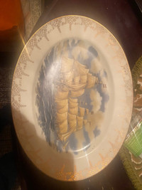 Sailboat china plate