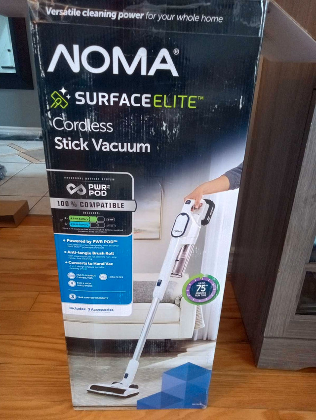 New Noma Surface Elite Cordless Vacuum Cleaner in Vacuums in Ottawa