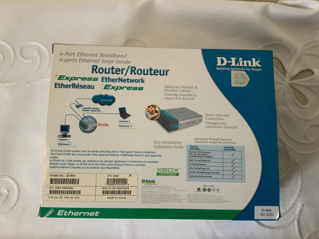 4-Port Ethernet Broadband Router in Networking in Oshawa / Durham Region - Image 2