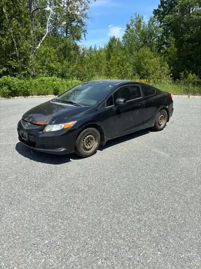 2012 Honda Civic for sale - Manual transmission - 2 door - 290000kms - 1.8L 4 cylinder great on gas!...