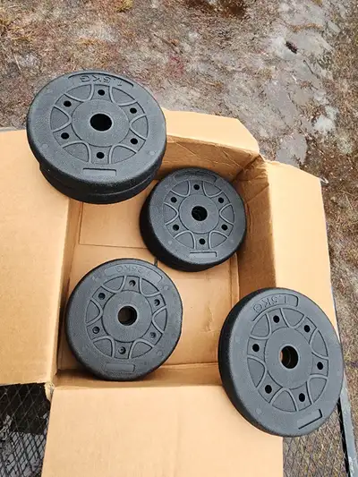 Weight Lifting Round Bar Weights Plates Brand New 2x2kg 3x1.5kg, View more