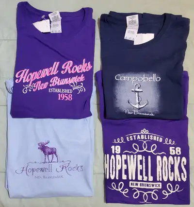 TEE SHIRTS New Brunswick Themed Ladies Medium Lot#206, View more