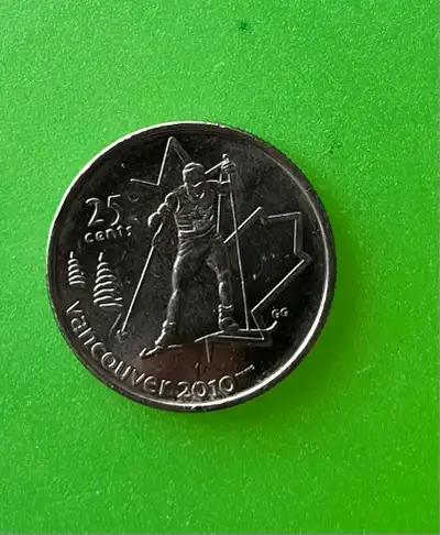 Royal Canadian Mint 2010 Vancouver Olympic 25 Cent Coin, View more