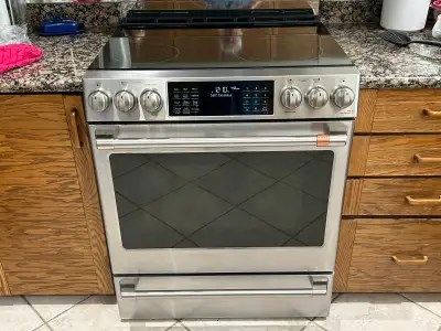 Cafe 30” slide in electric Range, View more
