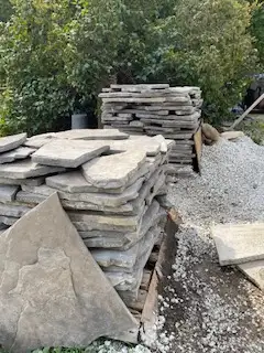 Charcoal grey flagstone - 2" thick - approximately 350 square feet still available