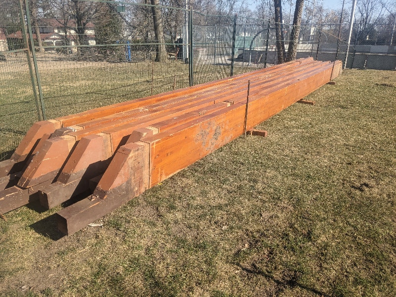 POUTRES DE BOIS LAMELE COLLE GLUE LAMINATED WOOD BEAMS Planchers et