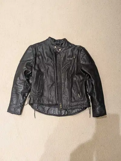 leather jacket , View more