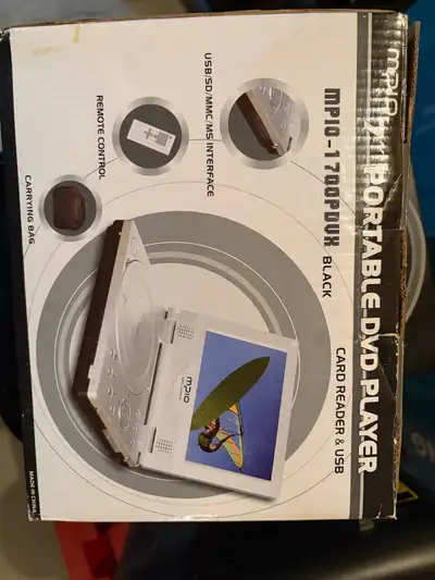 For sale - portable DVD player for home or the car for the kids. Comes with power cord and works per...