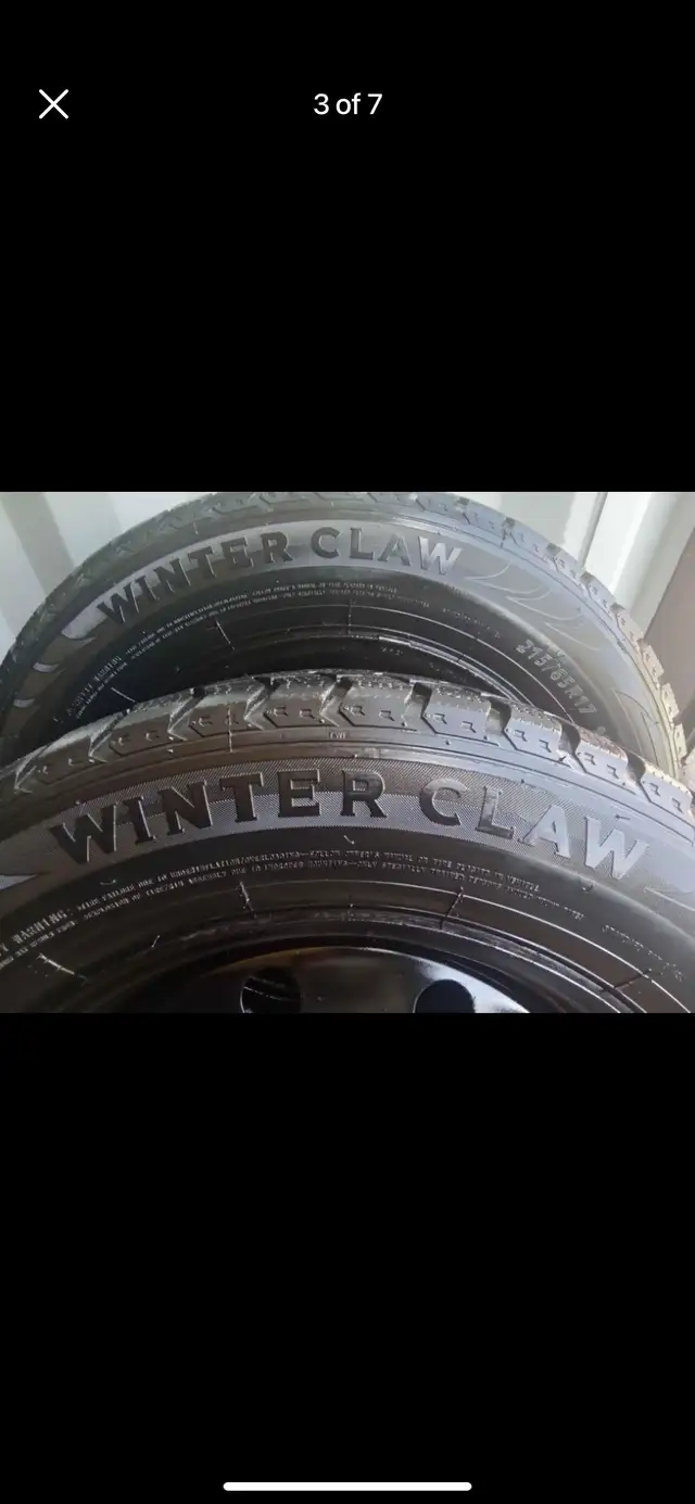 Set of 4 WINTER CLAW tires and rims(215 65 17) pattern (5×114.3) in Tires & Rims in Oakville / Halton Region - Image 4