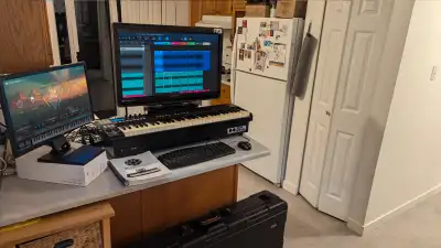 Digital Audio Workstation (DAW) screens and travel cases, View more