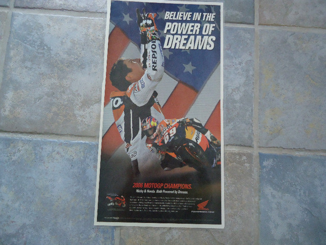 Nicky Hayden  World Champion  Collector Posters in Motorcycle Parts & Accessories in Lethbridge - Image 2