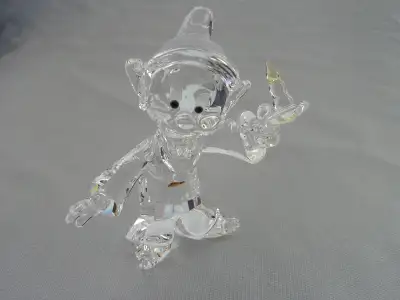 Swarovski Crystal Disney Dopey Dwarf Clear Figurine, View more