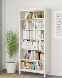 IKEA HEMNES Bookcase, white stain, 90x197 cm (35 3/8x77 1/2 ")