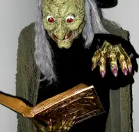 Morris Costumes Spell Speaking Witch Animatronic Halloween Prop