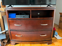 Solid wood TV cabinet