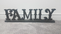 Decorative FAMILY Sign from Home Sense