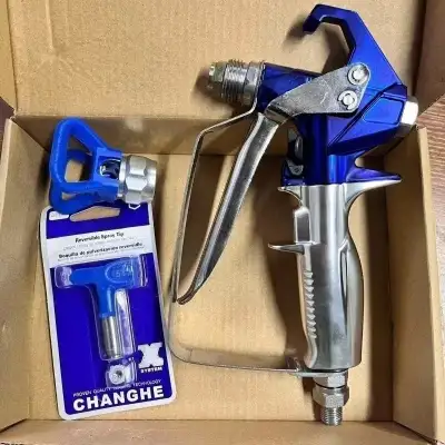 High-pressure airless paint spray gun with 4 fingers, View more