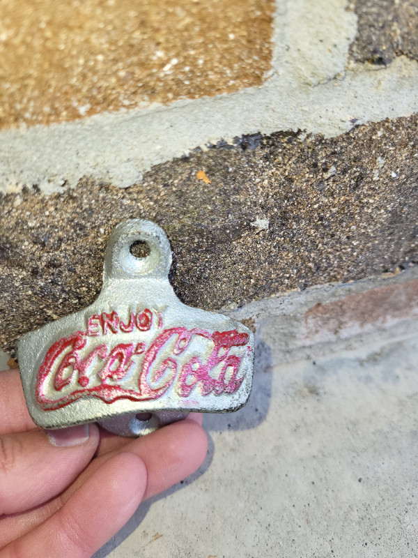 Vintage Coca Cola Mounted Bottle Opener made in Taiwan in Arts & Collectibles in Hamilton - Image 3