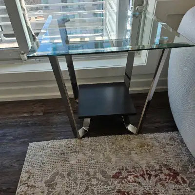 Glass side table , View more