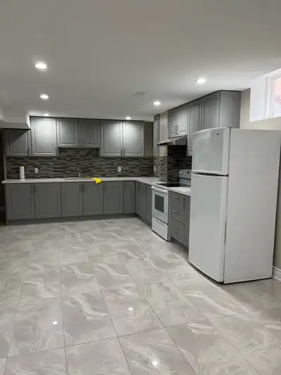 It’s 3 bedroom basement. One bedroom is available. Available from July first. 2 full washroom.