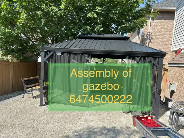 install of gazebo in Patio & Garden Furniture in Mississauga / Peel Region - Image 3