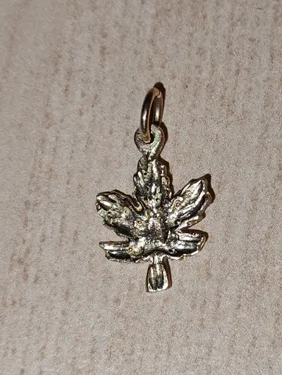 Canadian Maple Leaf Pendant in 10 Karat Yellow Gold - 1 Gram, View more