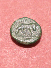 400-344 BC Larissa, Thessaly ancient coin with grazing horse