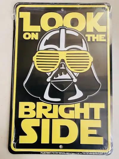 Darth Vader Star Wars Embossed Metal Sign , View more