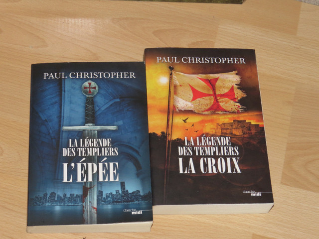 PAUL CHRISTOPHER-DUO LA LÉGENDE DES TEMPLIERS TOME 1-2- dans Livres jeunesse et ados  à Longueuil/Rive Sud
