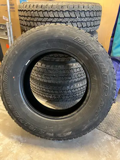 255/70r18 five tires Four at 80% One at 100%