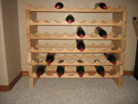 Solid Wooden Wine Rack