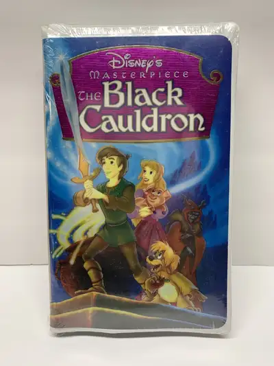 Disney's Masterpiece "The Black Cauldron" on VHS-NEW, Sealed Clamshell Disney's 25th full length ani...