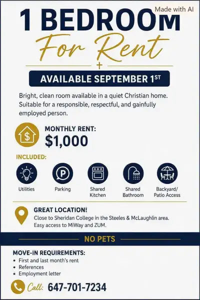 Please see all details in flyer posted