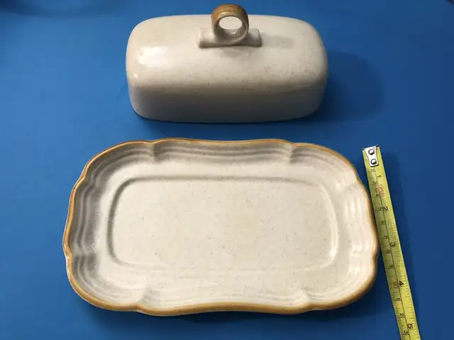 Vintage Mikasa Stoneware | Covered Butter Dish | EC400 EB800 63793682732801123