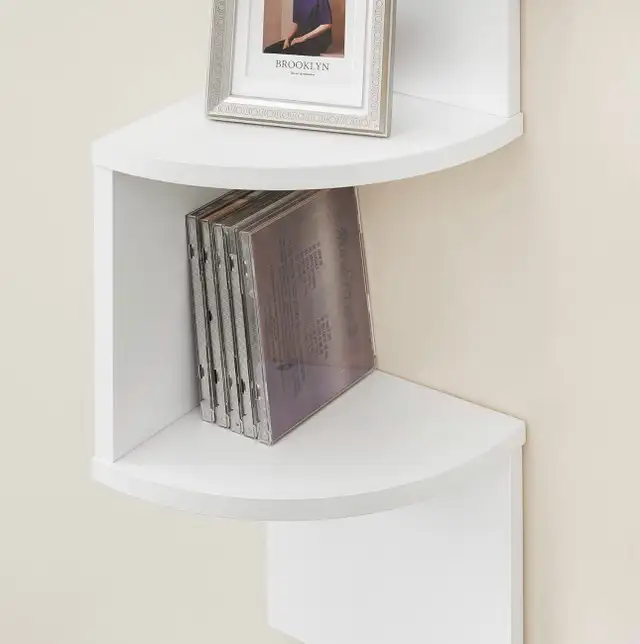 VASAGLE 5-Tier Wall-Mounted Corner Shelf in Bookcases & Shelving Units in Oshawa / Durham Region - Image 6