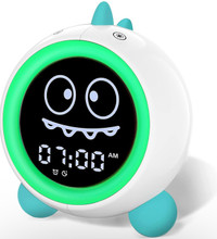 Kids Alarm Clock, Toddler Sleep Training Clock with Night Lights