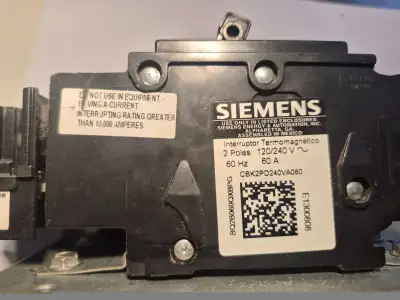 SIEMENS CBK2PD240VA030/060 Circuit Breaker 2P 30A/60A 120/240VAC, View more
