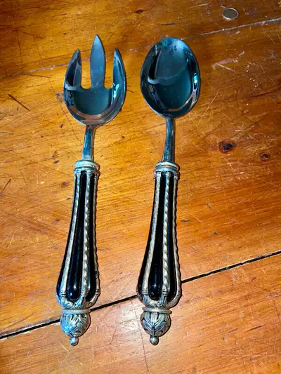 Elegance Silver Plated Salad Utensils, View more