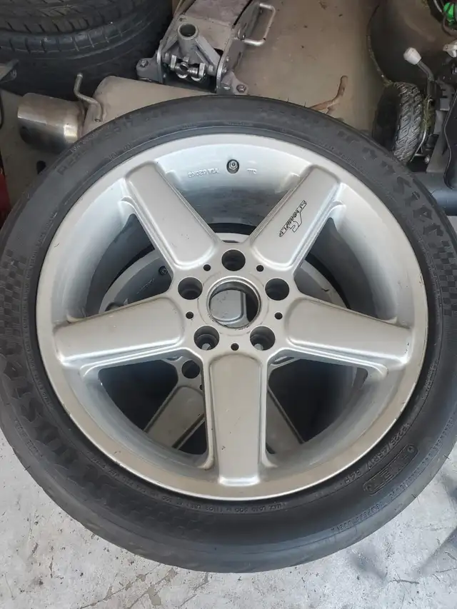 Set of AC Schnitzer style wheels 17" with Hoosier race tires BMW in Tires & Rims in City of Toronto - Image 2