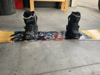 Snowboard , boots , bindings 