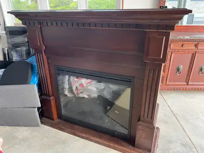 Electric Fireplace with Mantle, View more