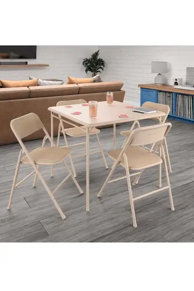 This premium Set is brand new and comes in a box. It includes 4 chairs and 1 table, foldable and eas...