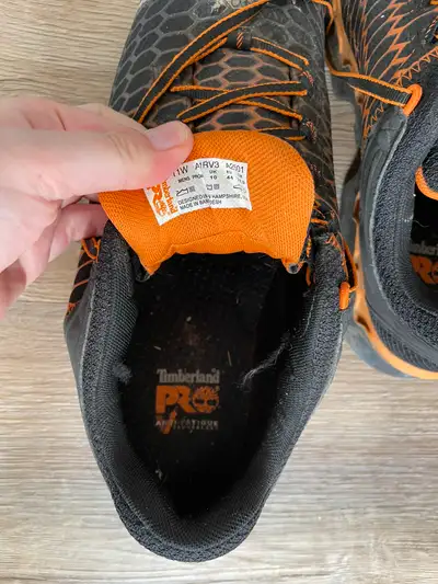 Timberland pro work shoes for sale. Size 11 Wide. Includes: rip stop nylon upper abrasion-resistant...