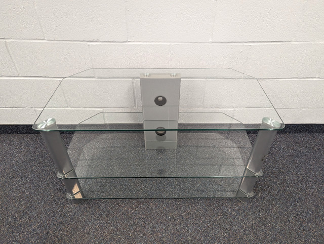 Three Tier Glass TV Stand in TV Tables & Entertainment Units in Calgary