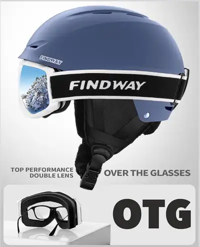 Ski Helmet with Goggles, View more
