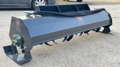 Various Skid Steer Attachments for Sale Power Rake / Harley Rake / Soil Conditioner Stump Grinder Au...
