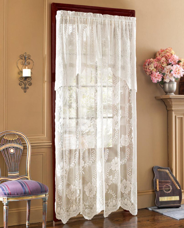 2 Beautiful Pairs of Martha Stewart Lace Style Sheers/Valances in Window Treatments in New Glasgow